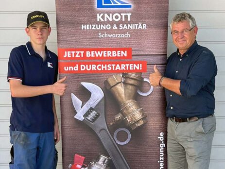 Ausbildungsstart 2025 bei Knott Santiär & Heizung im Landkreis Straubing-Bogen