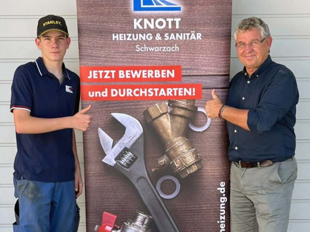 Ausbildungsstart 2025 bei Knott Santiär & Heizung im Landkreis Straubing-Bogen